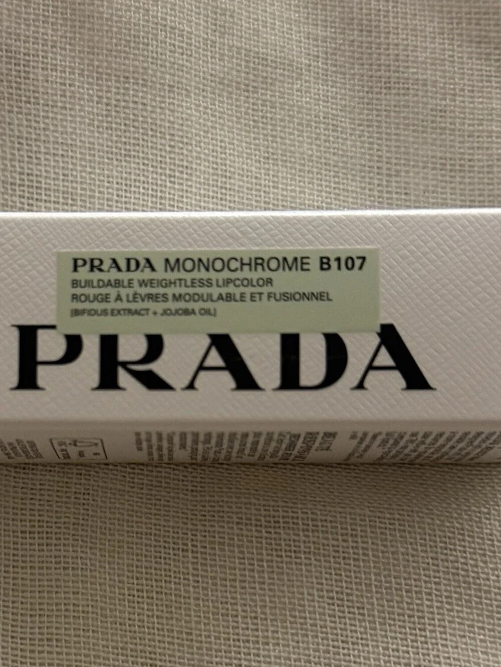 Prada Monochrome Soft Matte Lipstick B107 Sedona 3.8g 0.13oz Boxed